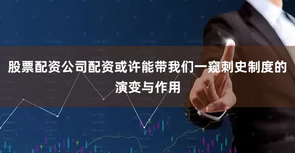 股票配资公司配资或许能带我们一窥刺史制度的演变与作用